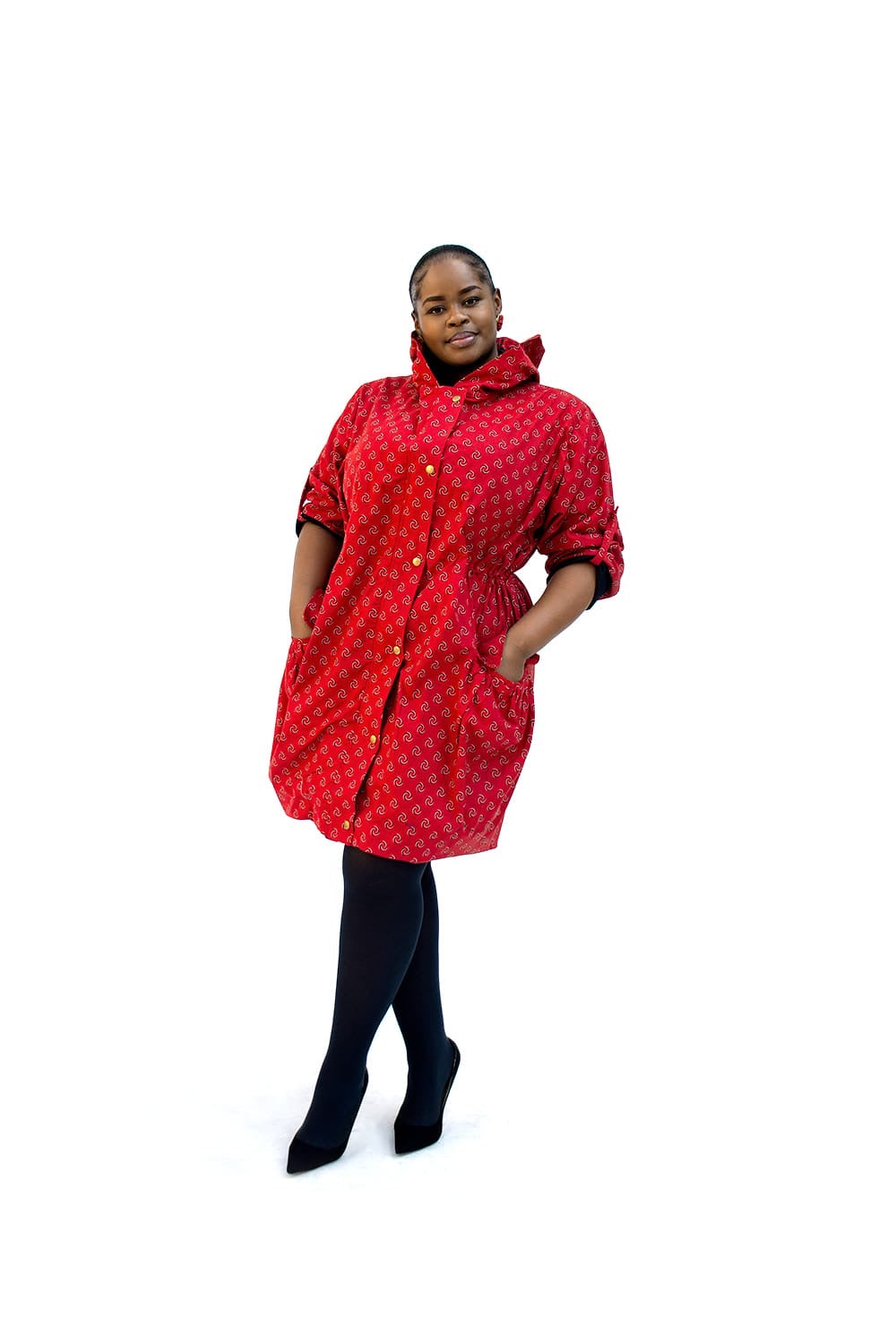 Shweshwe Drawcord Jacket